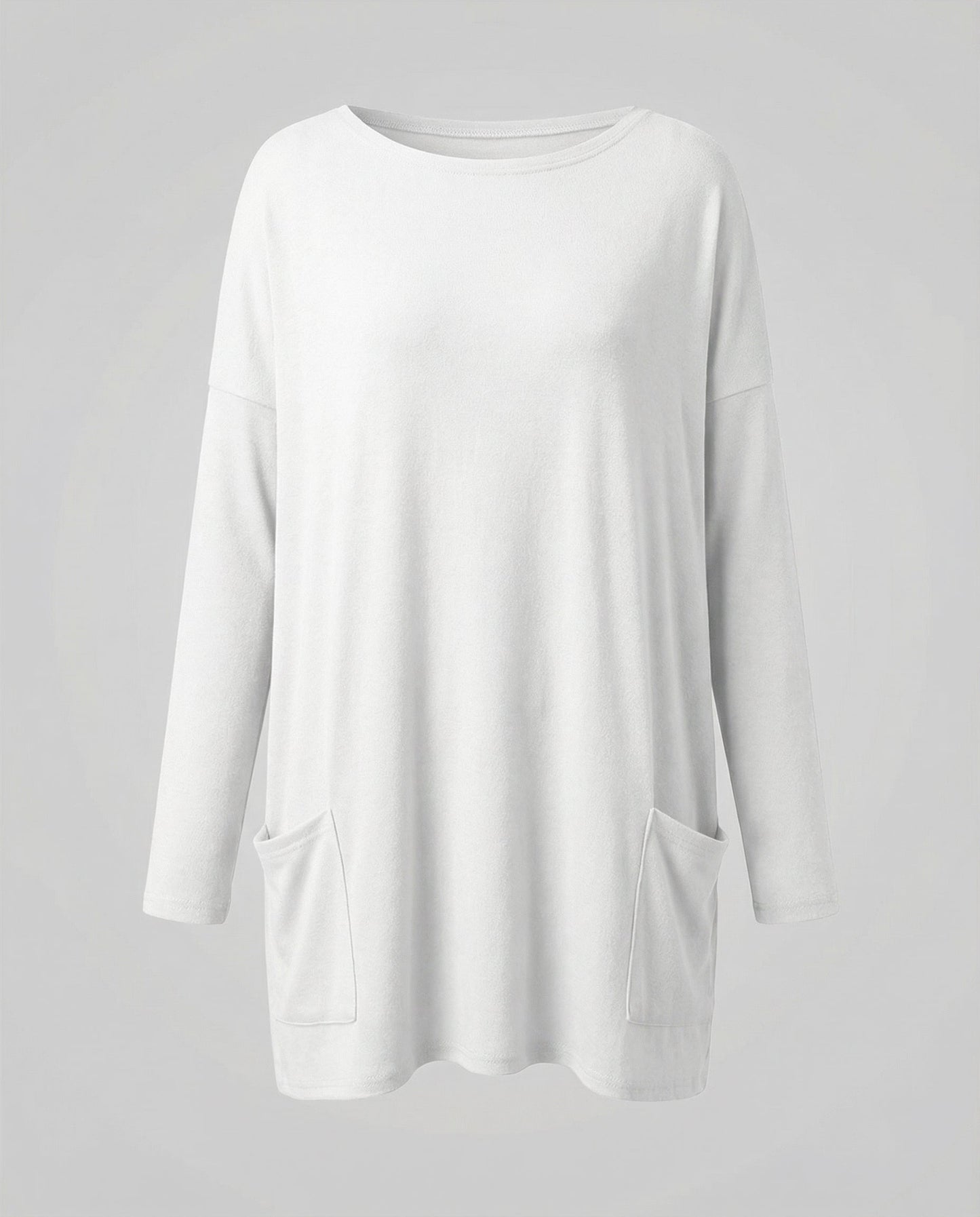 Damen Longpullover Lässig Langarm