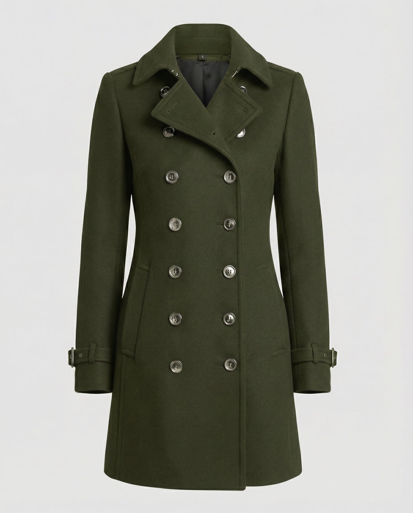 Damen Wollmantel Elegantes Design Warm