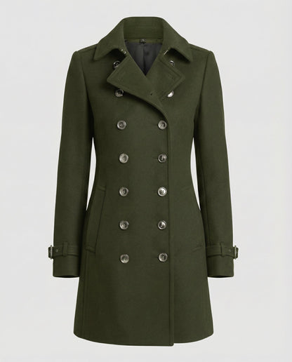 Damen Wollmantel Elegantes Design Warm