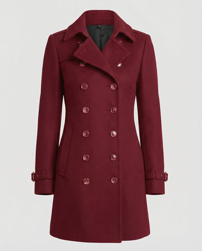 Damen Wollmantel Elegantes Design Warm