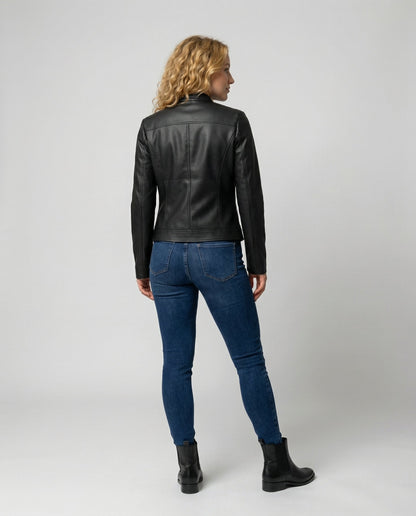 Damen Lederjacke Elegant
