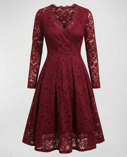 Damen Spitzenkleid Elegant Norvielle