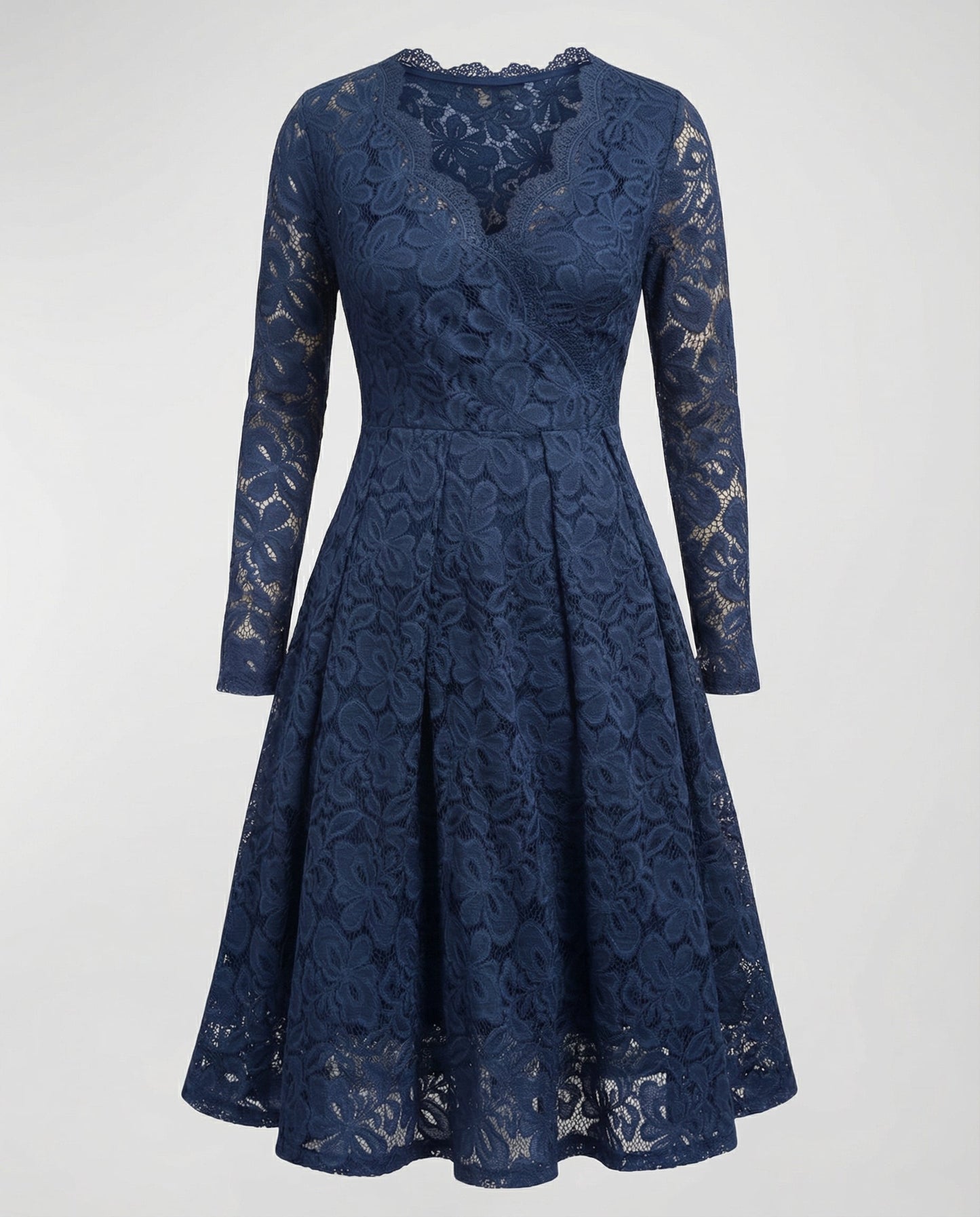 Damen Spitzenkleid Elegant
