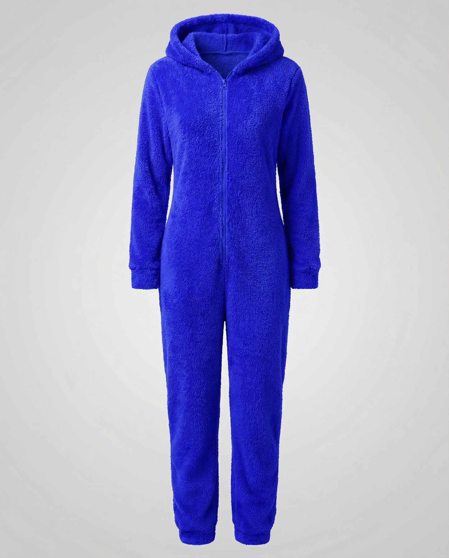 Damen Teddyfleece-Overall mit Kapuze