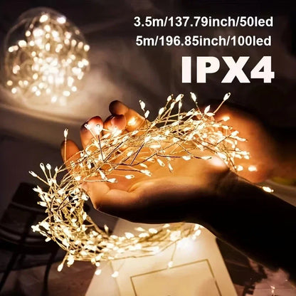 WeihnachtsLED-Lichter Innenausstattung USB-Betrieb mit Fernbedienung
