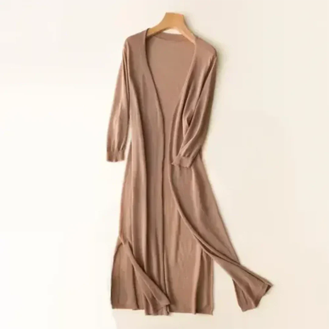 Damen Langarmcardigan Lang