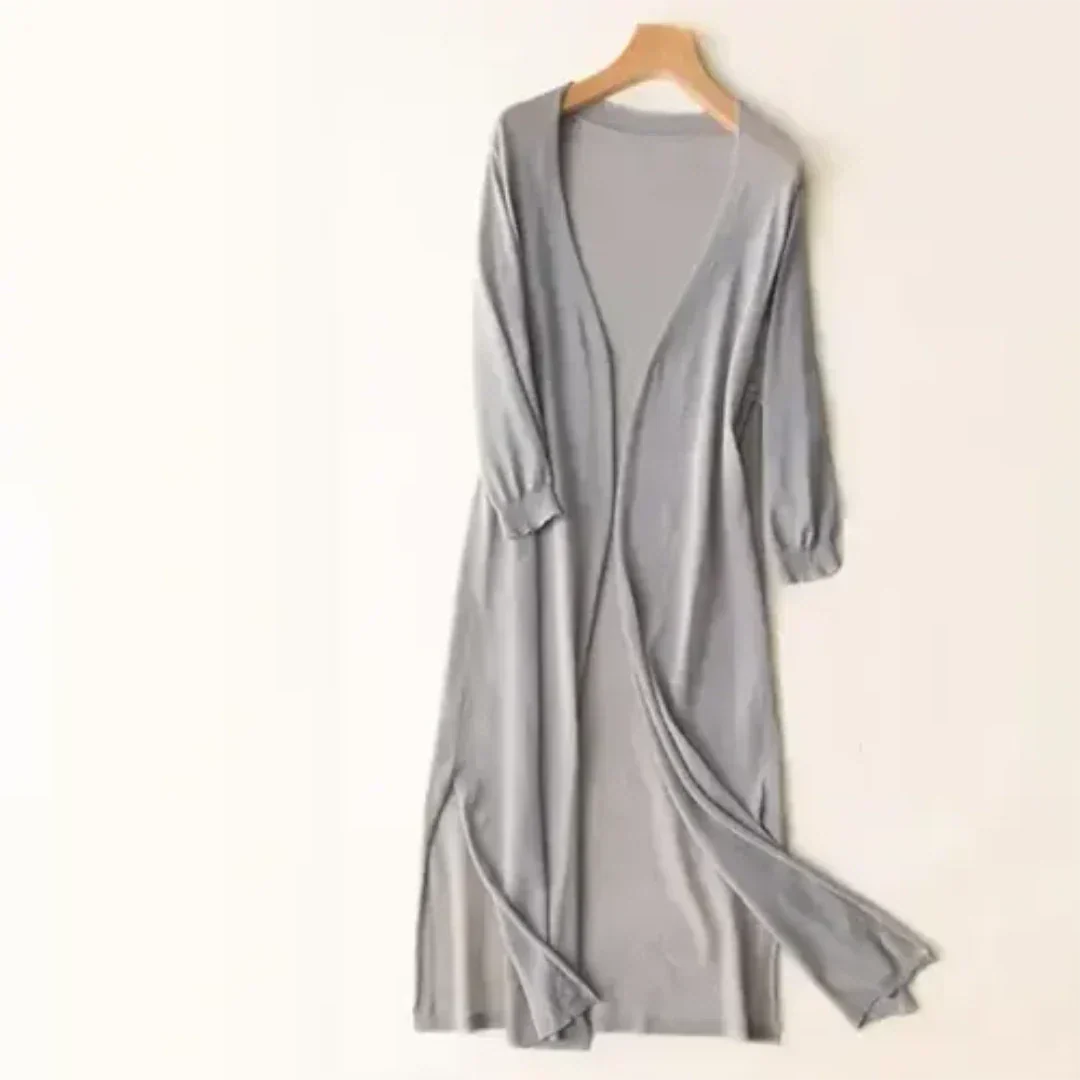 Damen Langarmcardigan Lang