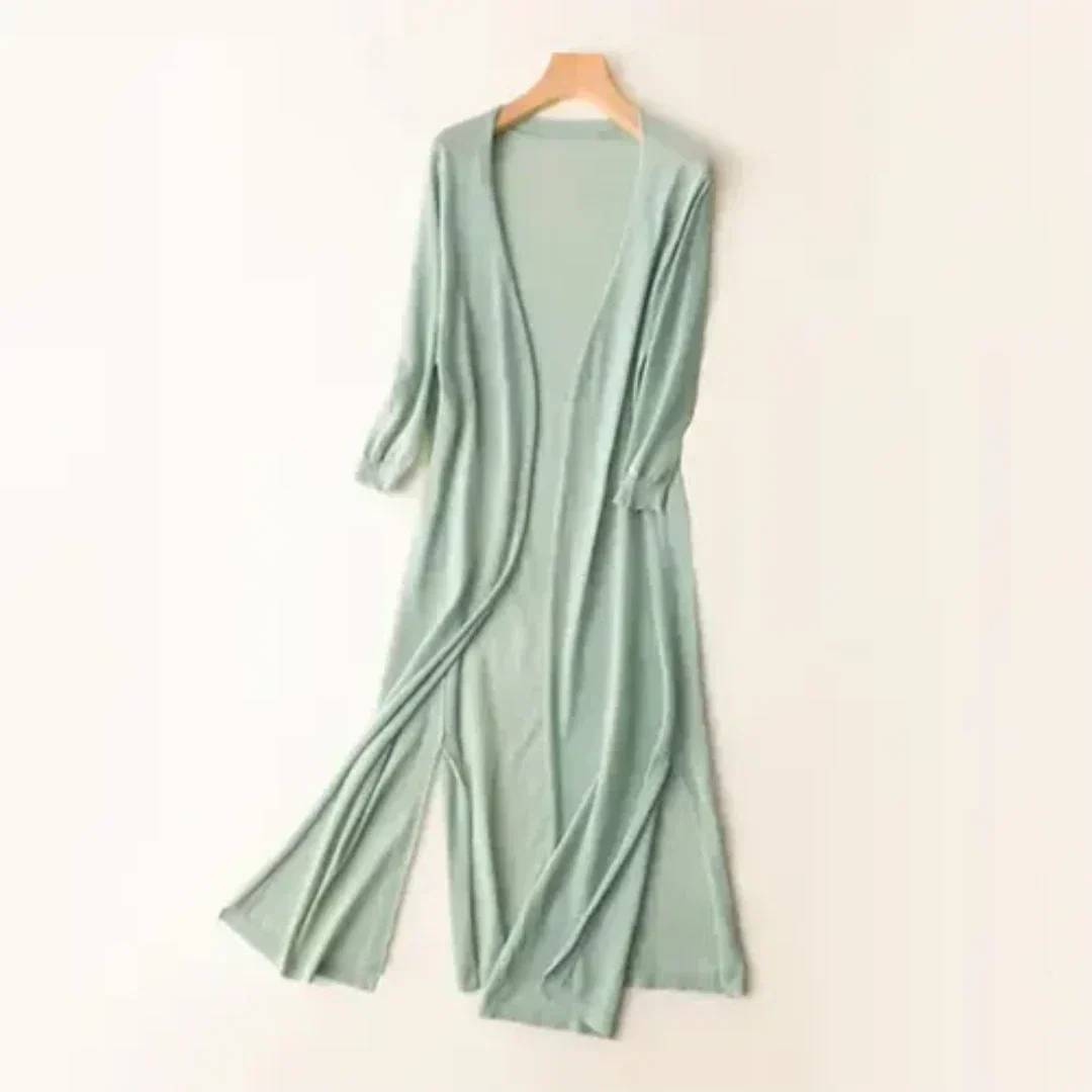 Damen Langarmcardigan Lang