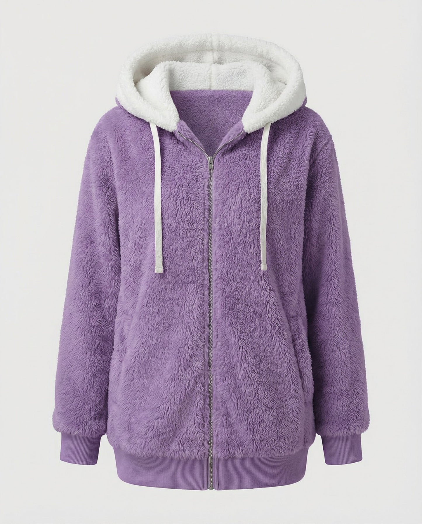 Damen Übergroße Teddyjacke