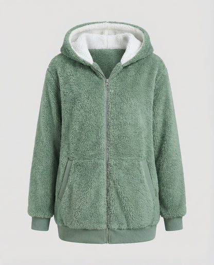 Damen Übergroße Teddyjacke