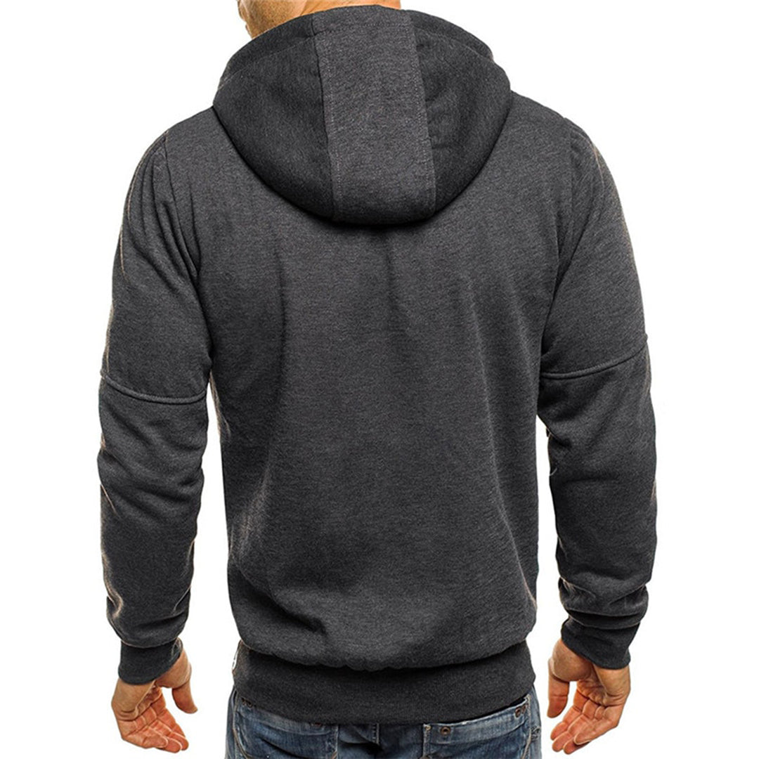 Herren Hoodie Reißverschluss Lässig