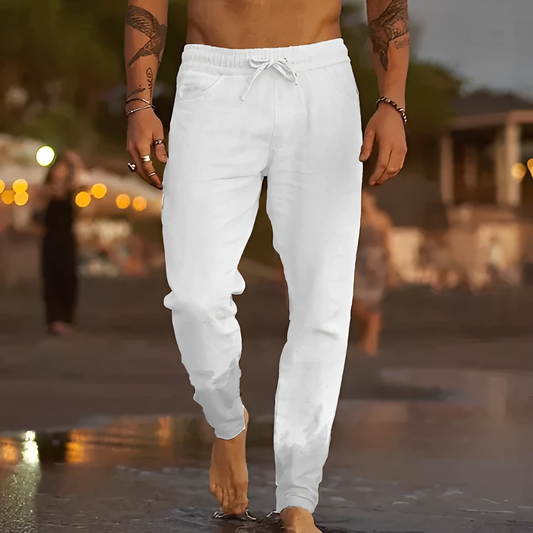 Herren Sommerhosen Trendig Leicht Beige - Norvielle