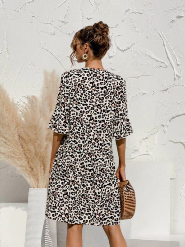Damenkleid mit Blumendruck Baumwolle