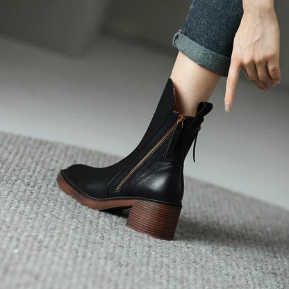 Damen Stiefeletten Hoch Elegant