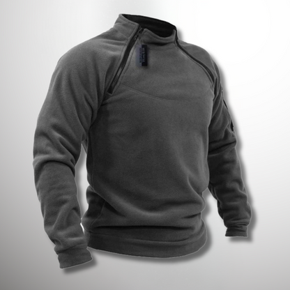 Herren Pullover Mit Schulterreißverschluss Stehkragen - Norvielle
