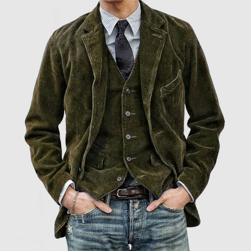 Herren Jacke Weste Set Maßgeschneiderter Schnitt