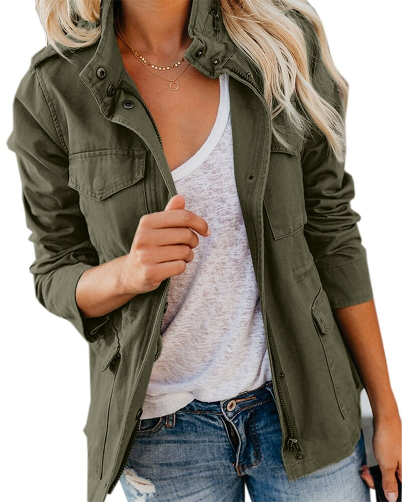 Damenleichtjacke Mit Taschen - Norvielle