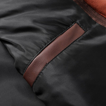 Loxley Herren Lederjacke Street Style Kapuze