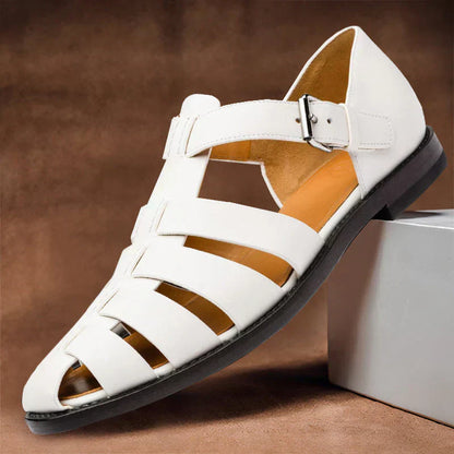 Elegante Herren Sandalen Leder