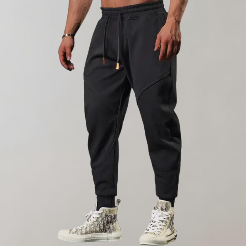 Herren Jogger Sweatpants Elastische Taille Kordelzug Bequem - Norvielle