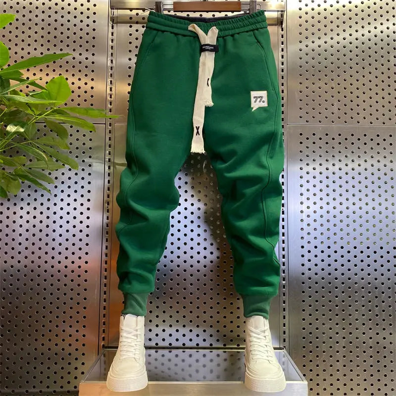 Jogginghose | Bequem | Kordelzug | Bündchenhosen | Herren Jogger-Grün-XS-Chaps Herrenmode