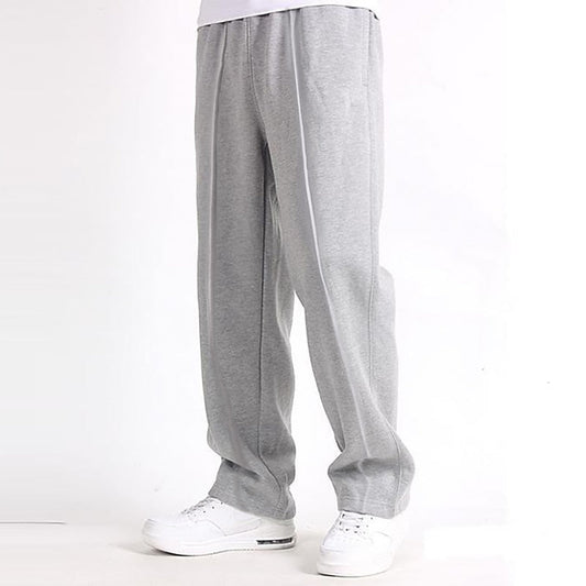 Herren Jogginghosen Gerades Bein Locker Sweatpants Schwarz - Norvielle