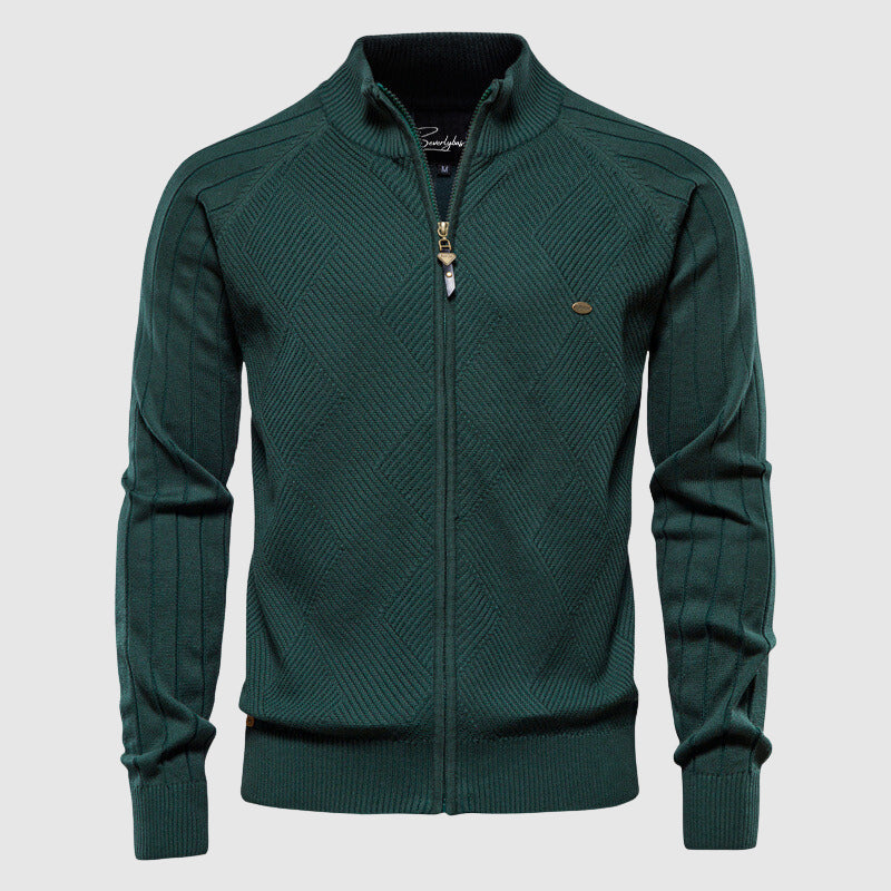 Herren Cardigan Reißverschluss Pullover Voller Reißverschluss