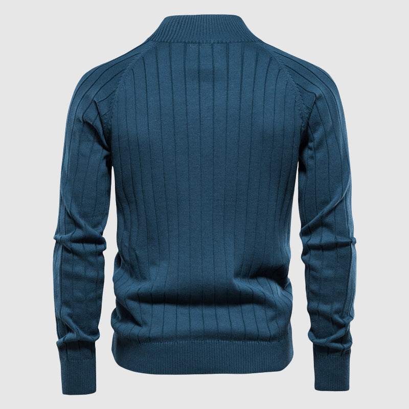 Herren Cardigan Reißverschluss Pullover Voller Reißverschluss