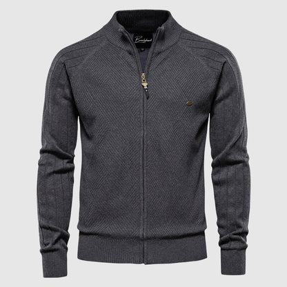 Herren Cardigan Reißverschluss Pullover Voller Reißverschluss