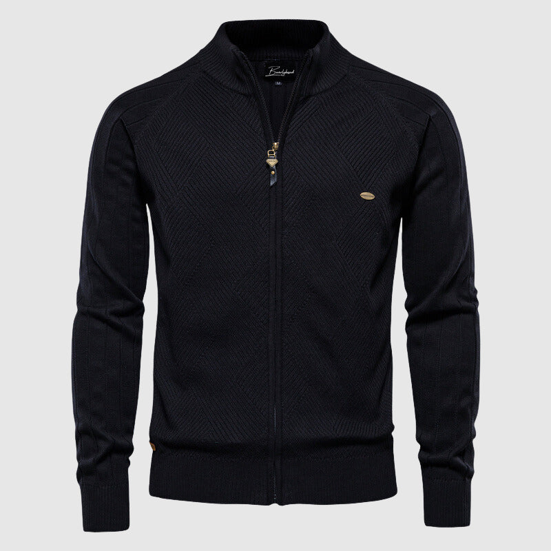 Herren Cardigan Reißverschluss Pullover Voller Reißverschluss