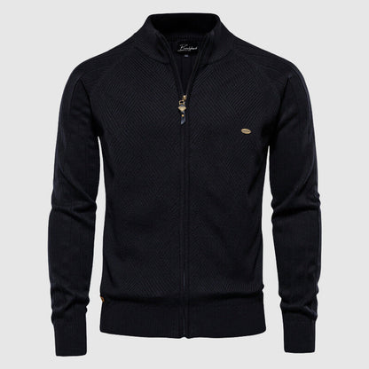 Herren Cardigan Reißverschluss Pullover Voller Reißverschluss