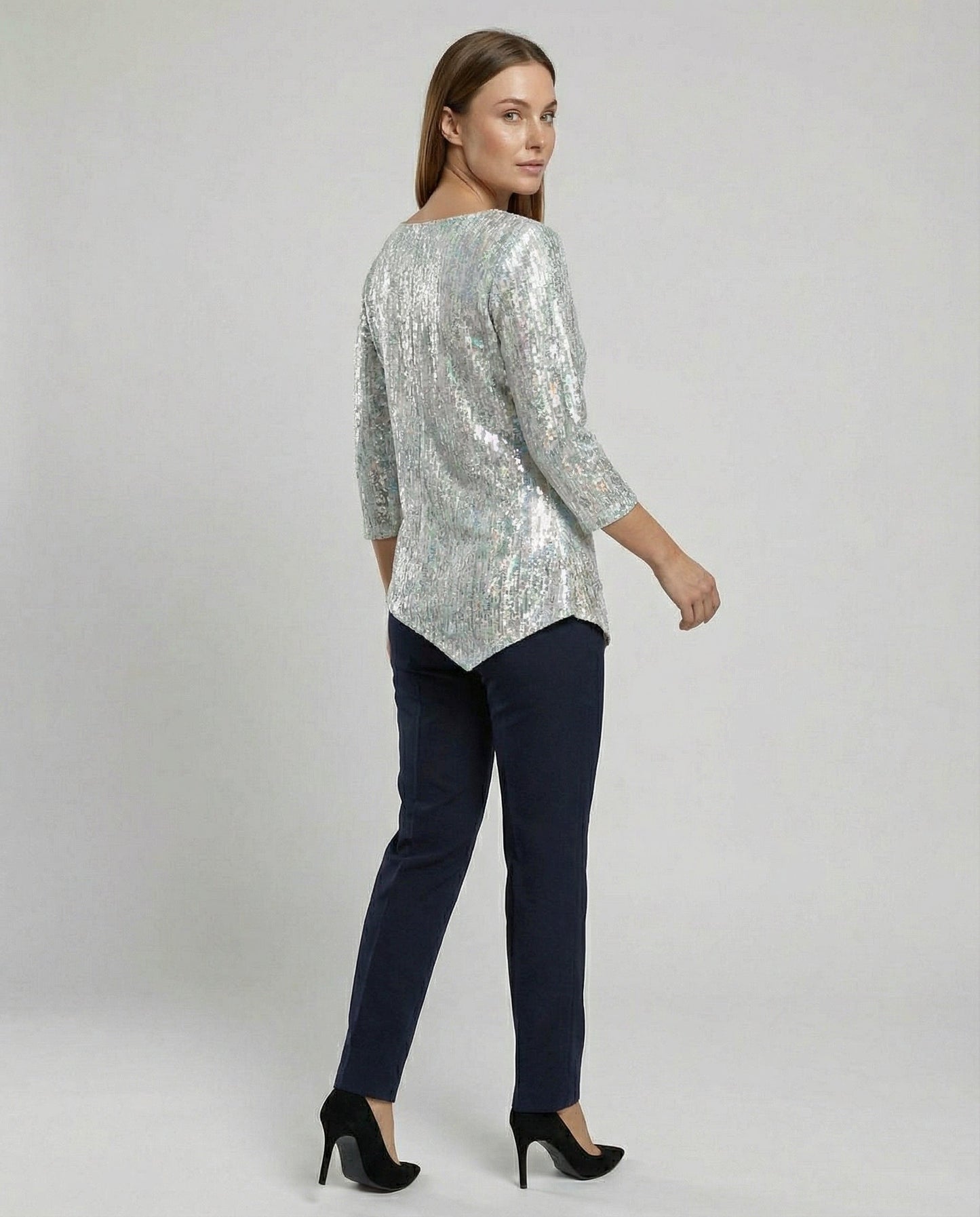 Damen V-Ausschnitt Oberteil Elegantes Design
