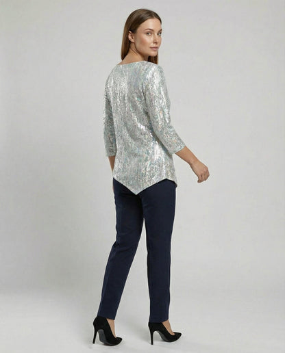 Damen V-Ausschnitt Oberteil Elegantes Design