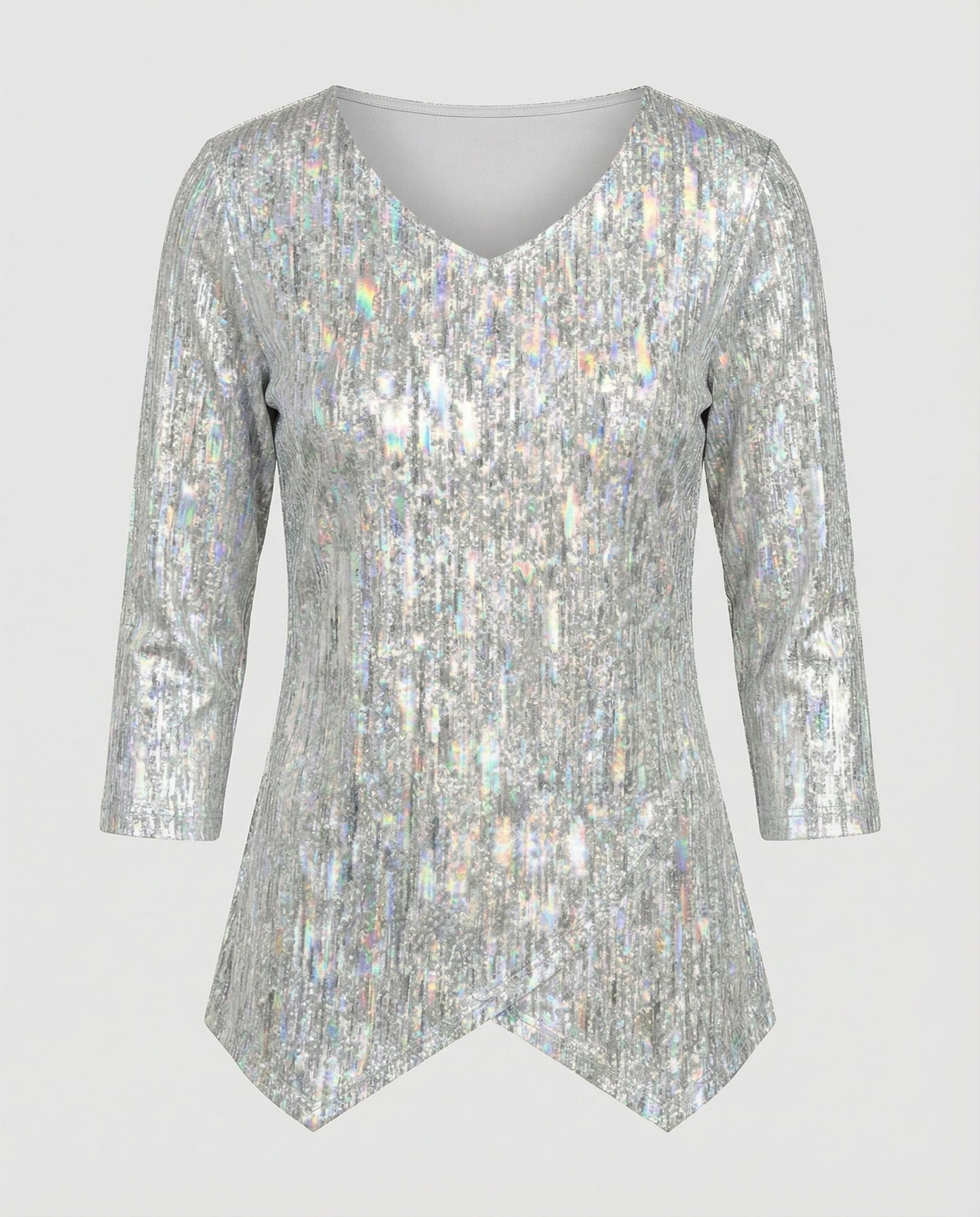 Damen V-Ausschnitt Oberteil Elegantes Design