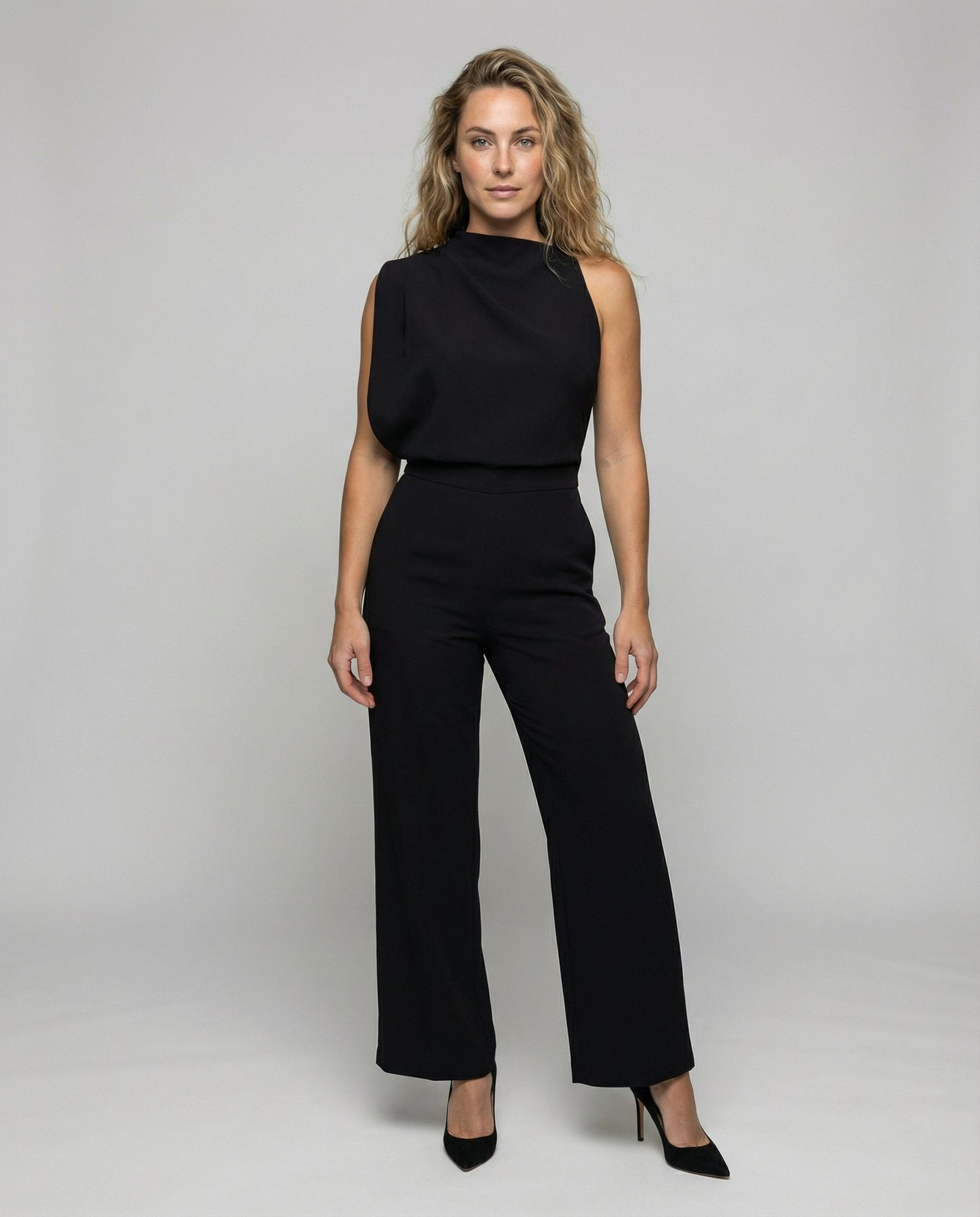 Damen Overall Rundhals Elegantes Design - Norvielle
