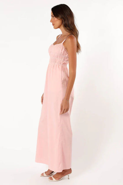 Damen Ärmelloser Jumpsuit Weite Beine Eleganz