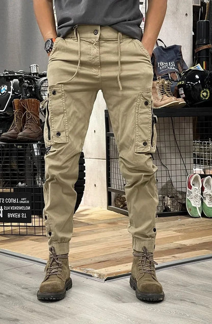 Norvielle Herren Cargo-Hose Stretchig mit Taschen