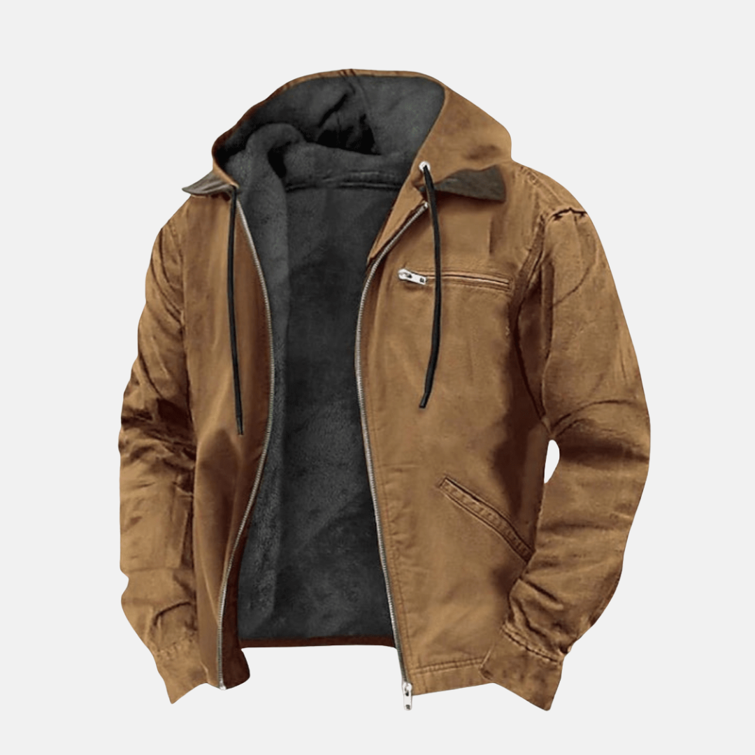 Herren Kapuzenjacke Fleece-gefüttert Winter - Norvielle