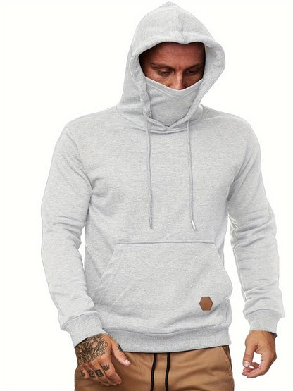 Herren Kapuzenpullover mit Gesichtsmaske und Tasche - Norvielle