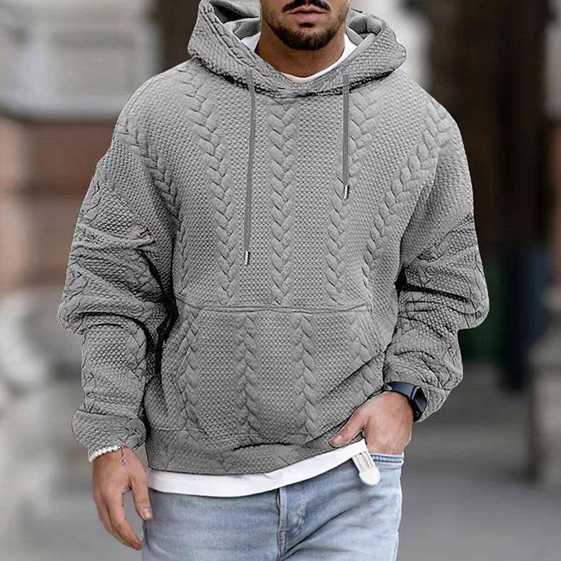 Herren Kapuzenpullover Grobgestrickt Warm Lässig - Norvielle