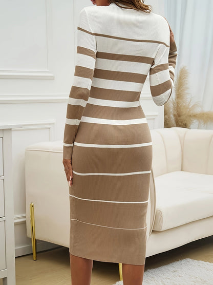 Norvielle Damen Strickkleid Trendig
