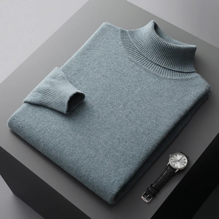 Herren Rollkragenpullover Klar Geschnittene Passform - Norvielle