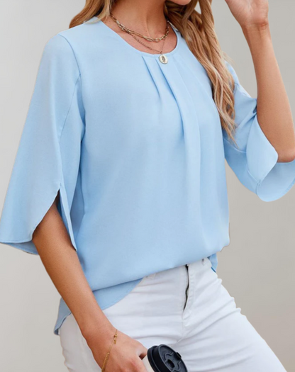 Norvielle Damenbluse Bequem Locker Sitzend