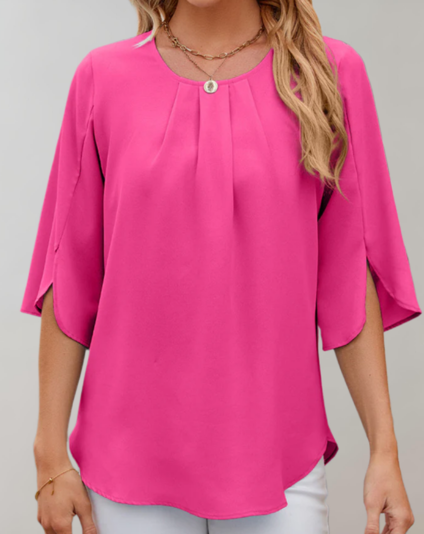 Norvielle Damenbluse Bequem Locker Sitzend