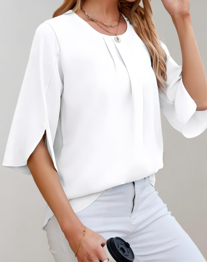 Norvielle Damenbluse Bequem Locker Sitzend - Norvielle