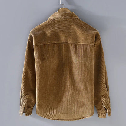 Herren Cordjacke Knopfleiste Baumwolle