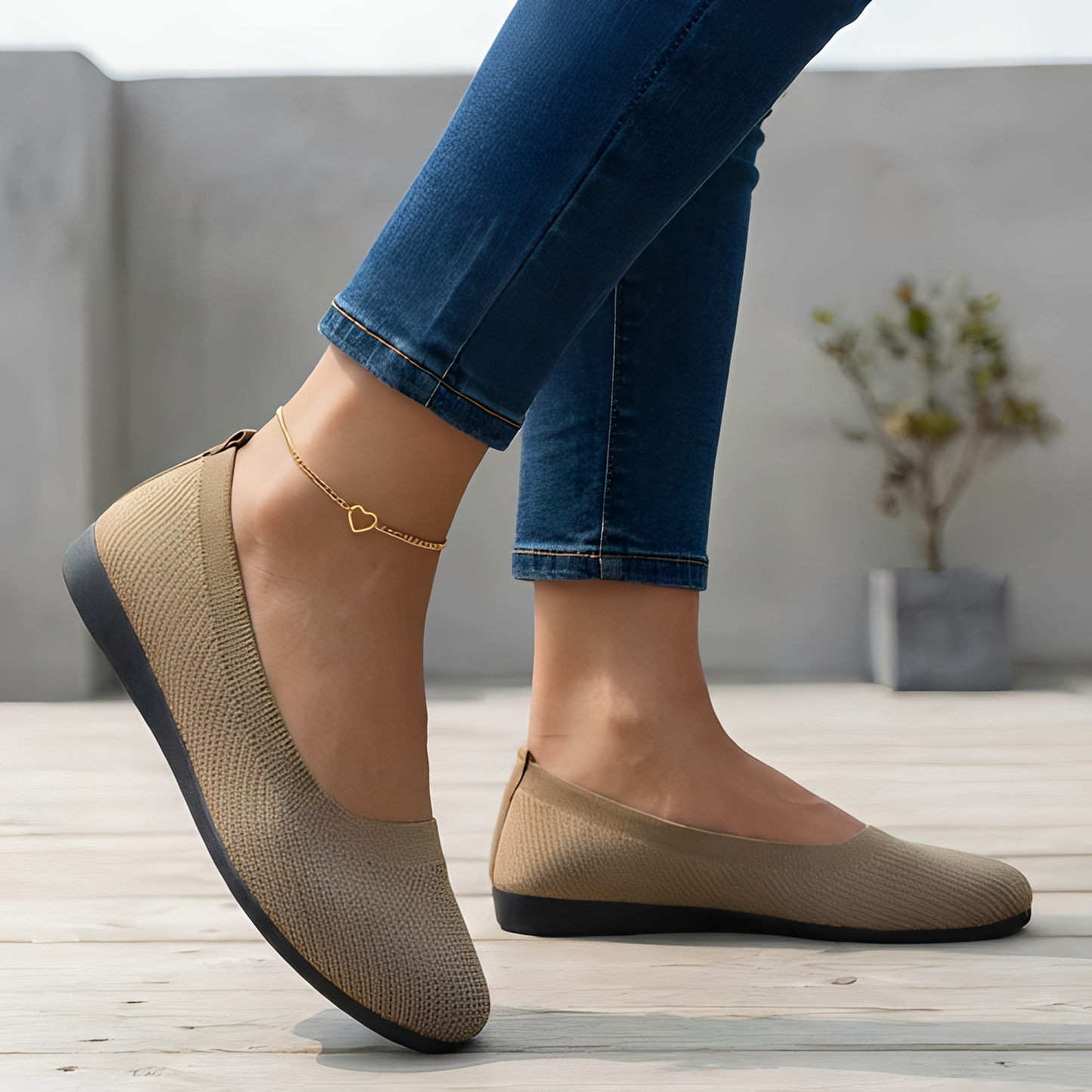 Anjanet Damen Schuhe Atmungsaktives Material