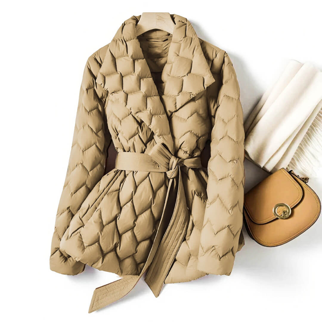 Damen Gürtel für Puffer Mantel Steppgesteppt