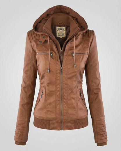 Wetterfeste Damenjacke mit Kapuze