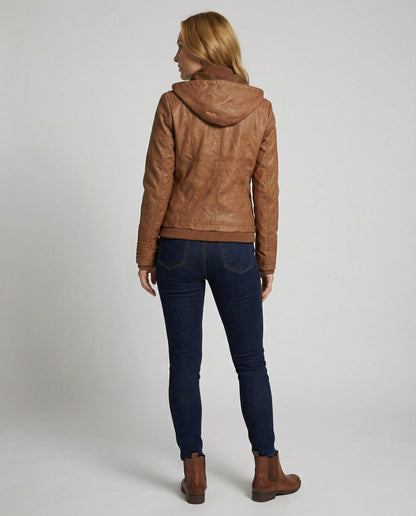 Wetterfeste Damenjacke mit Kapuze